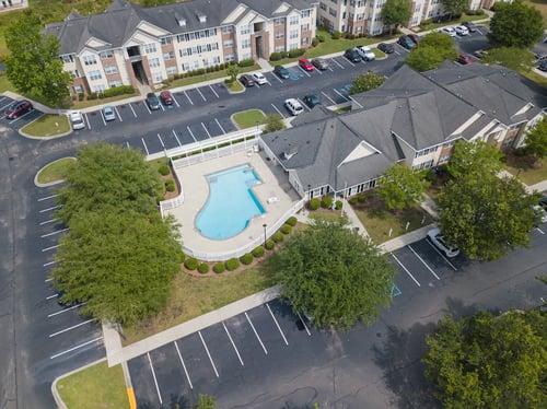 Aerial view at Palms on Ashley River in Ladson, SC