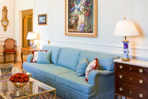 Chambre d'hôtel de très grand standing conçue par Charles-Emile Moinat & Fils