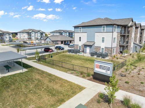 The apartment community at Union at Wiley, Cedar Rapids, 52404.