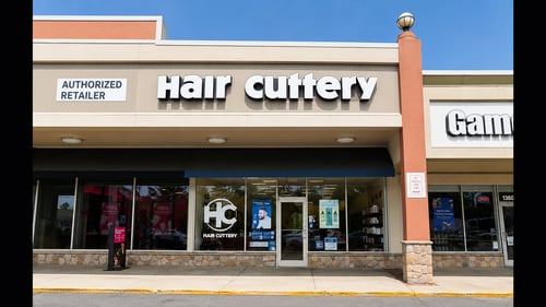 Outside the Hair Cuttery salon in  Silver Spring