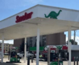 Sinclair Gas Station Fueling Island