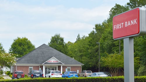First Bank Thomasville branch exterior.