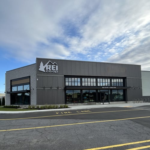 Front of the REI store in Albany, New York