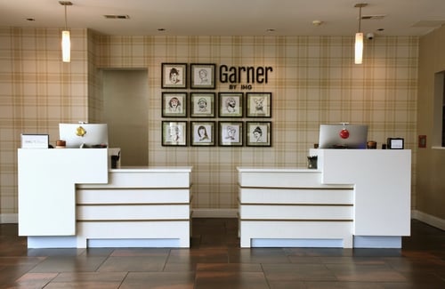 Welcome desk at Garner Hotel Glen Burnie MD