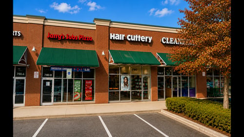 Outside the Hair Cuttery salon in  Columbia