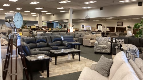 St Paul Slumberland Furniture Clearance Center interior