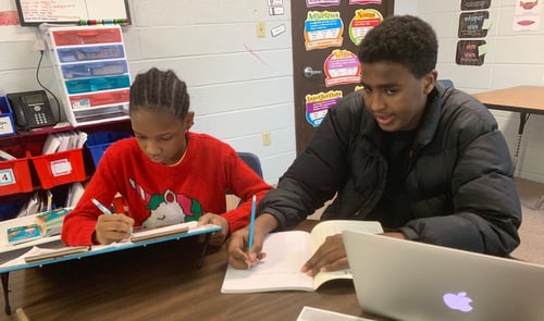 Students engaged in classroom learning at Progeny Academy in Brooklyn Center, MN