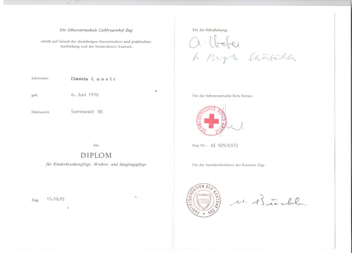 Diploma di infermiera