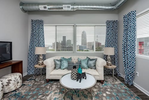 Furnished living room, Vue, Des Moines, IA, 50309