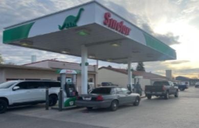 Sinclair Gas Station Fueling Island