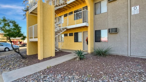 Property exterior at Valenica Park Apartments in Phoenix, Arizona