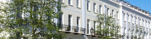 Knight Frank Cheltenham Estate Agents - Georgian terraced apartments in a street