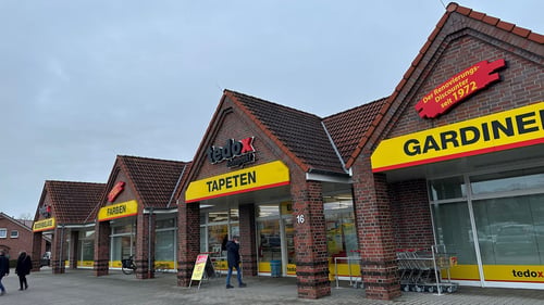 Außenansicht der tedox-kompakt Filiale in Wiesmoor