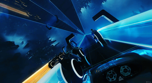 TRON Lightcycle / Run attraction