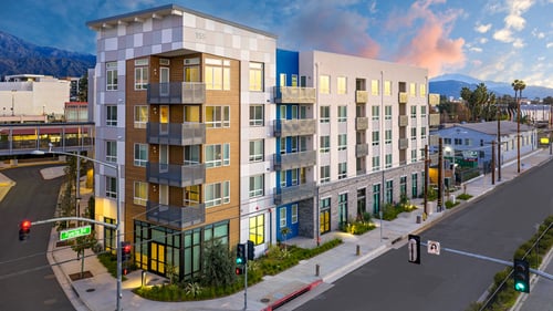 Apartment building at Trestle, Monrovia, CA