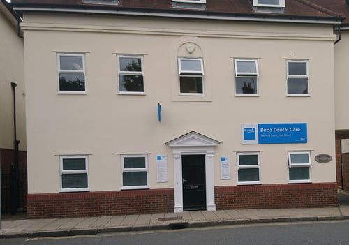 An exterior photo of the Bupa Dental Care Great Dunmow practice