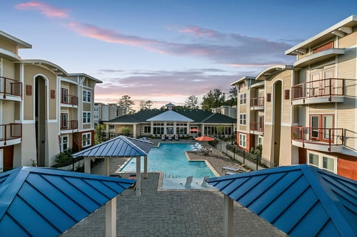 Resort-Style Pool with Cabanas