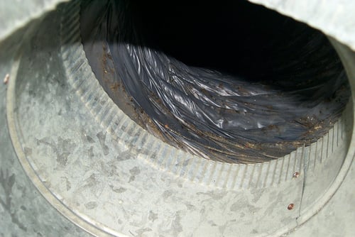 Before air duct cleaning