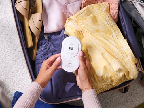 packing for a trip with a Travel Carbon Monoxide Detector