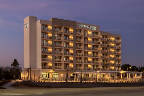 SpringHill Suites Orange Beach Gulf Shores exterior, home to Salt & Sips