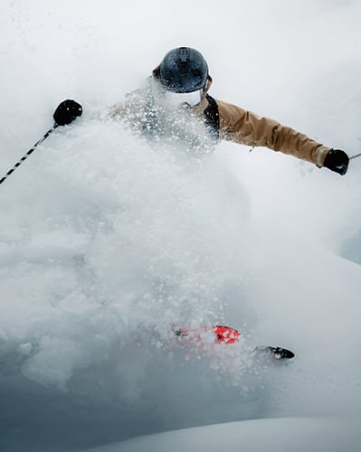 Person skiing.
