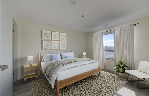 Bedroom at Sylk Towers in Kitchener, ON N2A 1B1