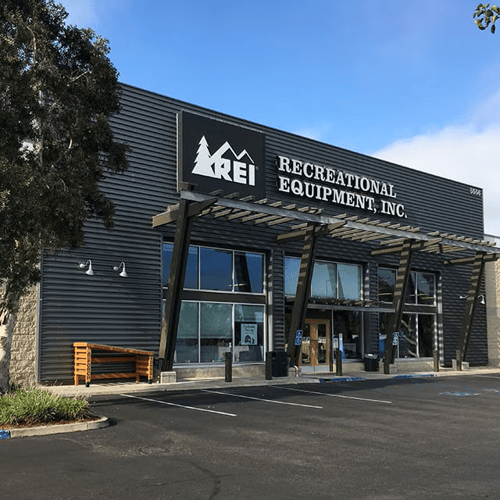 The front of the REI store in San Diego, California