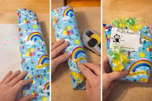 #asmr #giftwrap #wrapping #fivelittlemonkeystoys