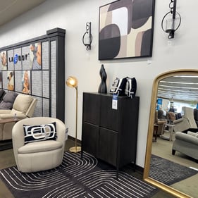 Explore accent furniture and home décor at Slumberland Furniture Burlington in Burlington, Iowa. Our showroom features decorative cabinets, accent chairs, area rugs, lighting, wall art, entertainment furniture and accessories that make it easy to add color, texture and personality throughout your home. Whether you’re furnishing an entire room or looking for the finishing touch, visit our locally owned Burlington furniture showroom to discover coordinating furniture and décor for living rooms, bedrooms, dining rooms and more.