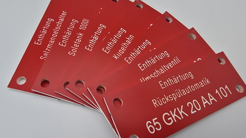 Kunststoff Gravurschilder von LIMAKS GMBH in 4540 Bad Hall