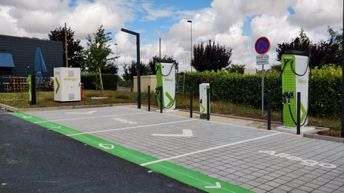 Ev charging station Allego Cambrai