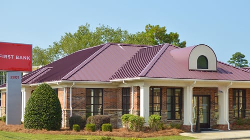 First Bank Lumberton branch exterior.