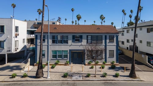 Building Exterior at Normandie Grove Apartments in Los Angeles, CA 90004