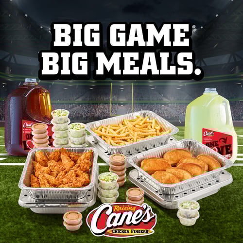 Order Raising Cane's Catering for the Big Game!
