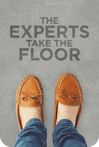 The experts take the floor brown leather shoes