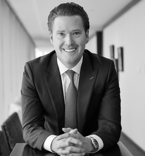 A black and white photo of David Clark.