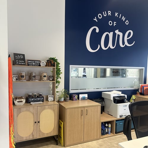 Lobby behind the desk