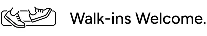 Walk-ins Welcome Logo