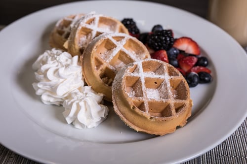 Malted Mini Waffles