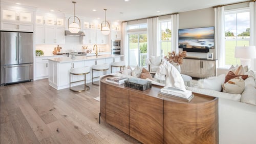 Spacious open-concept living