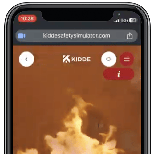 Safety Simulator on a phone