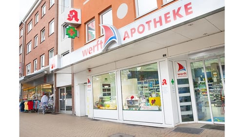 Aussenansicht der Werft-Apotheke