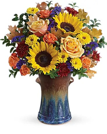 country sunflowers fresh floral arrangement