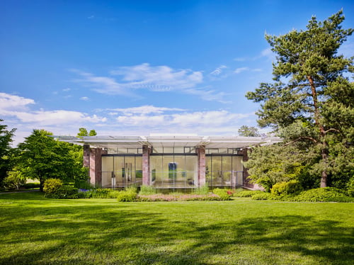 Museumsgebäude, entworfen von Renzo Piano, Fondation Beyeler, https://www.fondationbeyeler.ch/startseite