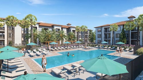 Swimming pool at Maison at Solivita Marketplace, Kissimmee, FL, 34758