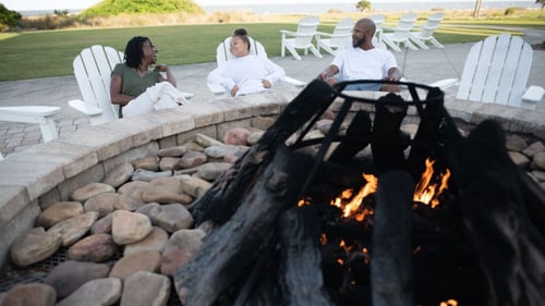 Relax fireside while staying on Jekyll Island