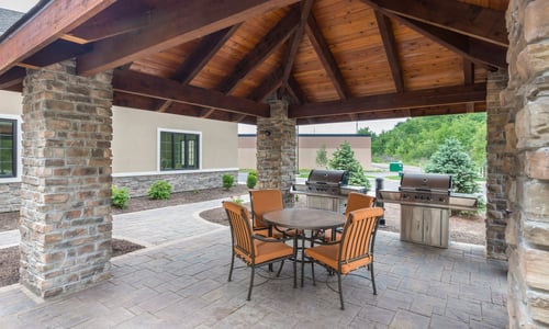 Grill out even when you are away from home on our outdoor patio!