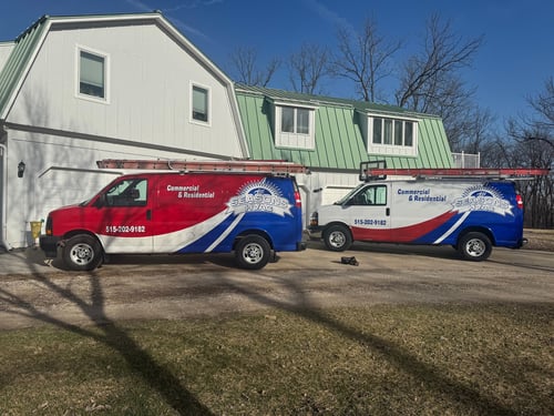 All Seasons HVAC service vans