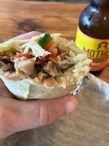 Classic Burrito w/ Mother Kombucha