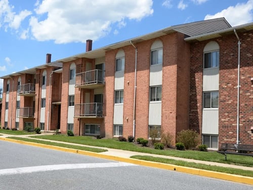 Property exterior at Windsor House Apartments*, Baltimore, 21220